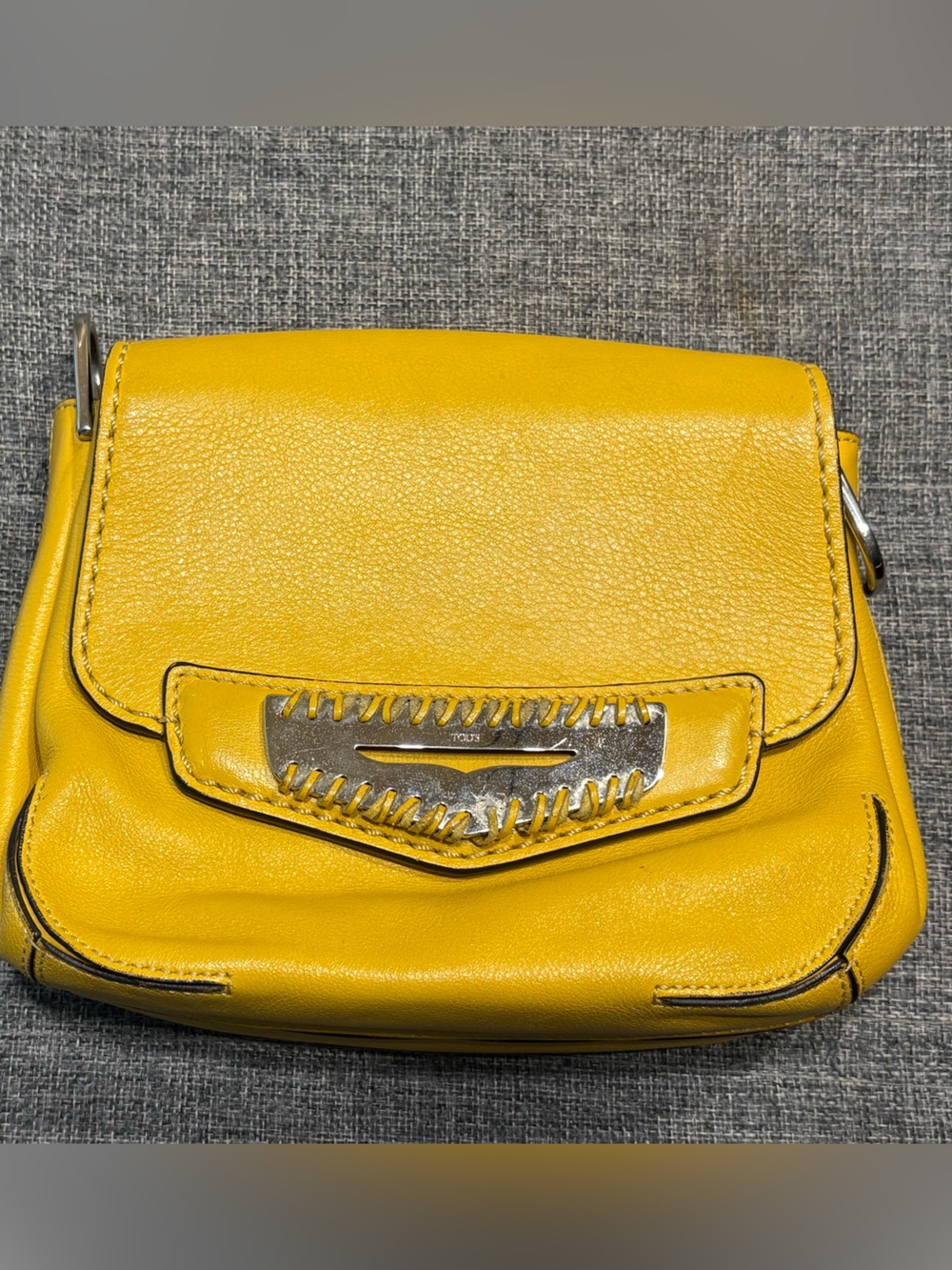 Tod's Yellow Leather Crossbody